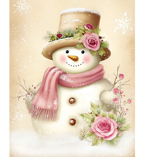 Victorian Snow Lady Canvas