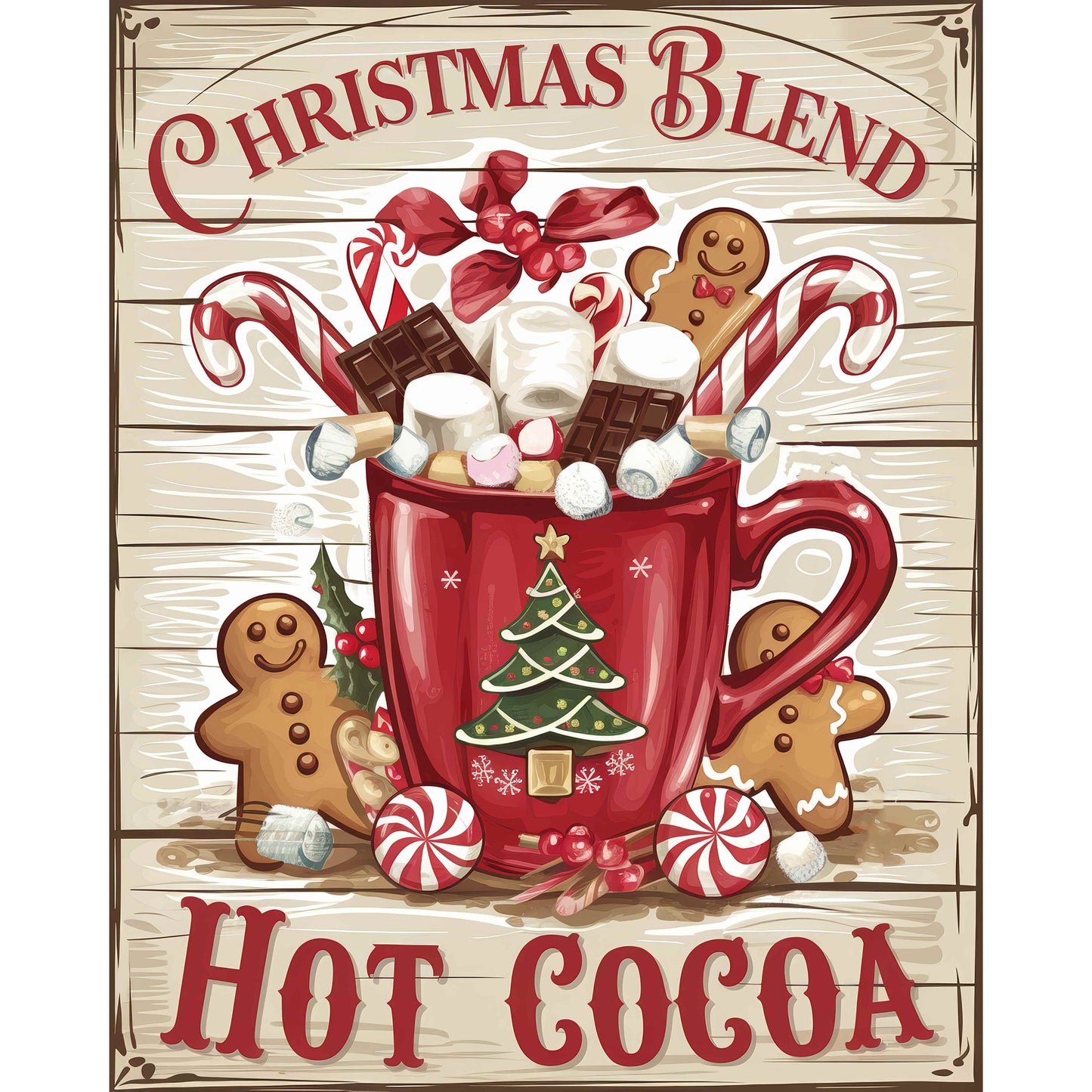 Christmas Blend Hot Cocoa Canvas