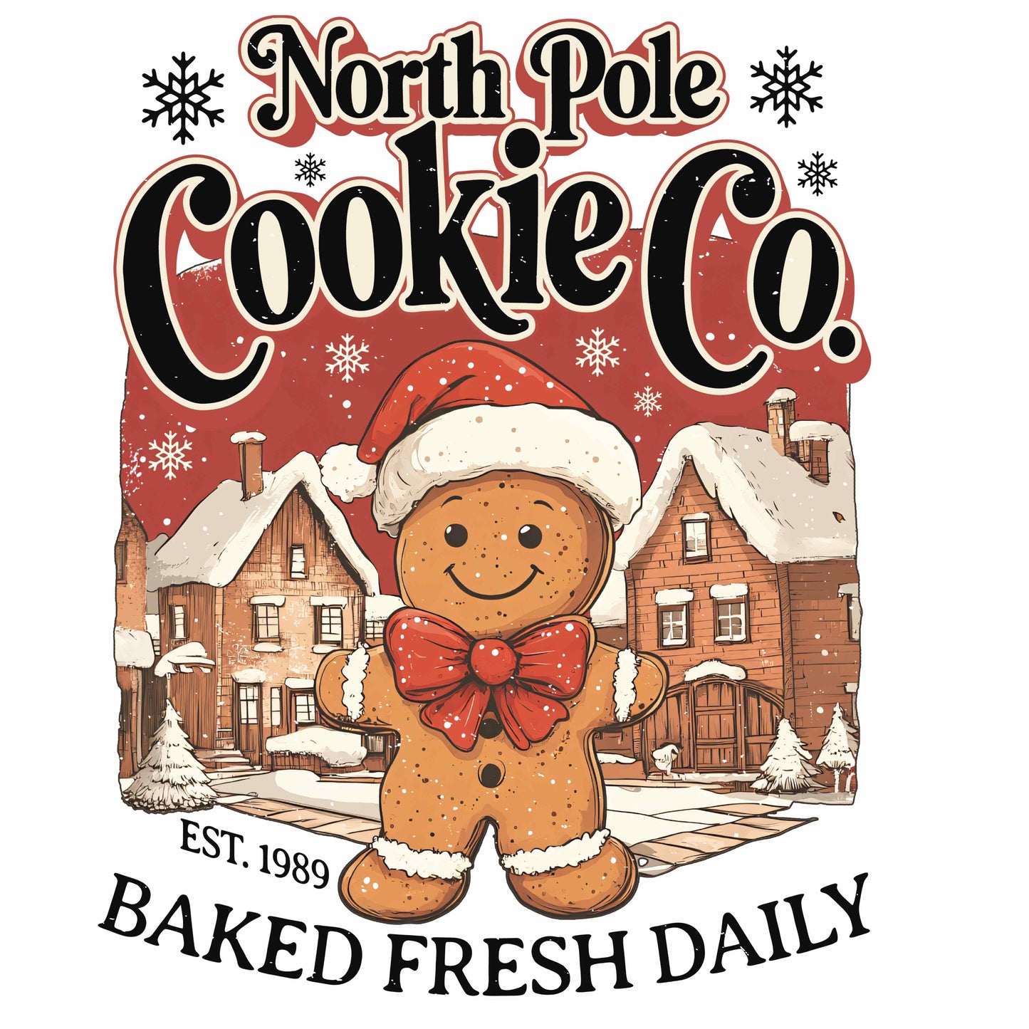 North Pole Cookie Co. Gingerbread Canvas